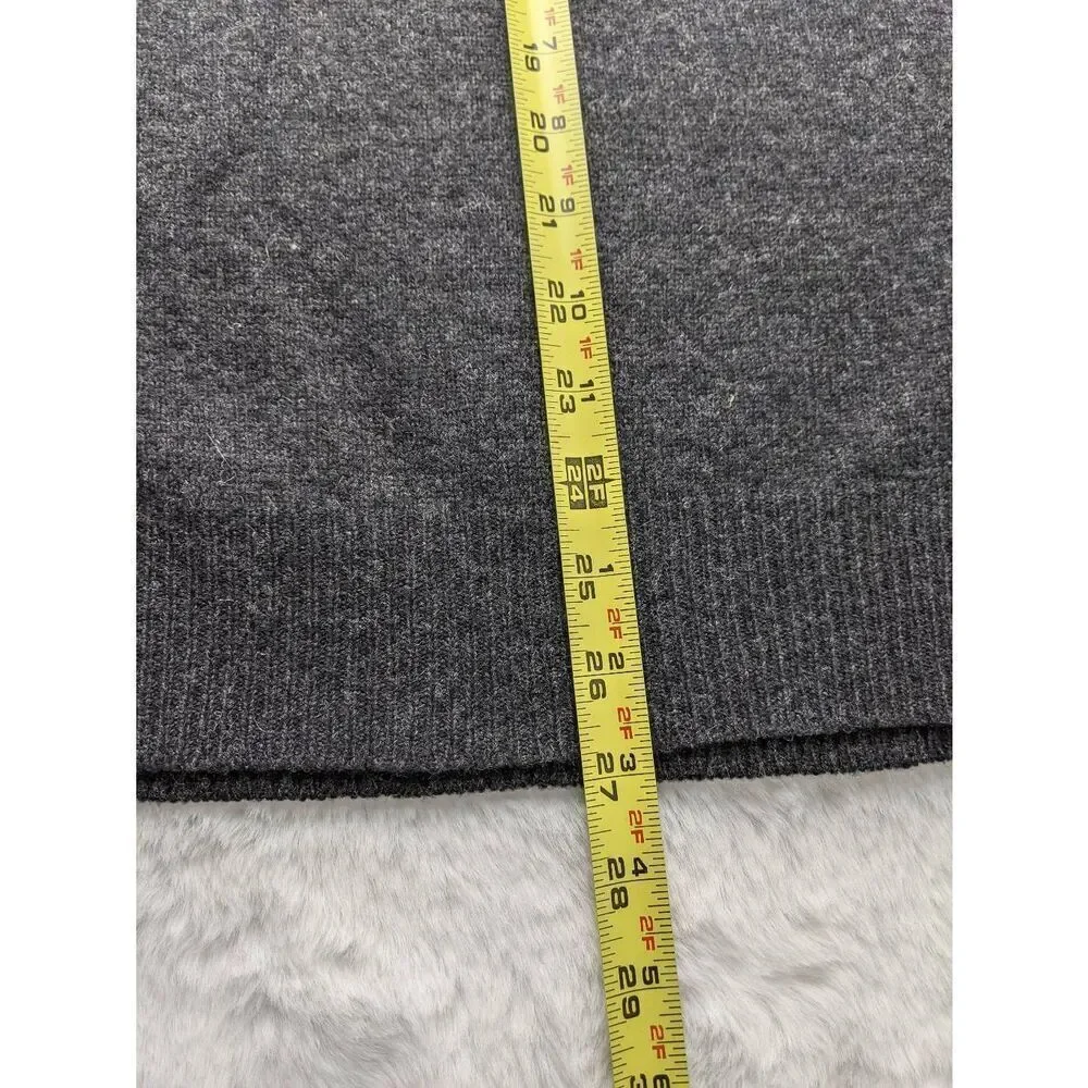 Brooks Brothers Sweater XL 100% LambsWool Long Sleeve Polo Gray Yellow Red Argyl